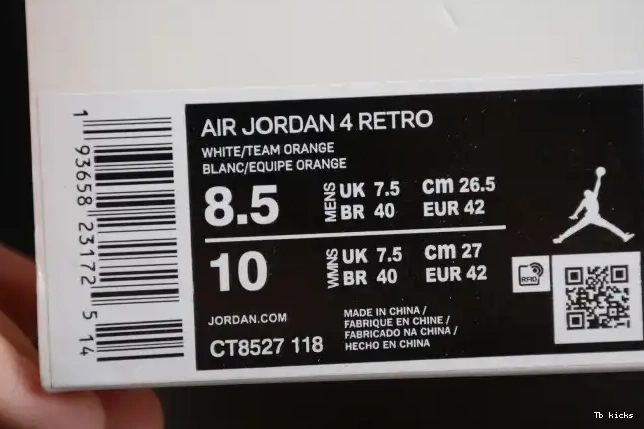 Cheap TBK OrangeCT8527-118 4 Jordan Air Team 0427